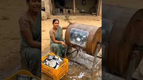 🔥 बर्तन धोने का कमाल देसी जुगाड़ | गांव की शानदार मशीन | Desi Jugaad Innovation