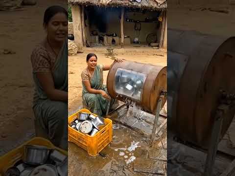 🔥 बर्तन धोने का कमाल देसी जुगाड़ | गांव की शानदार मशीन | Desi Jugaad Innovation