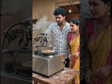 एक सेकेंड में रोटी बन कर तैयार…👌🥯🧇🥰#desi #aivideo #aishorts #youtubeshorts #sharmilataigore