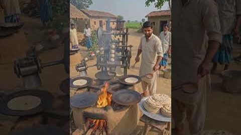একসাথে অনেক রুটি 🍞বানানোর দেশি মেশিন #ruti #villagerlifestyle #desi #machine