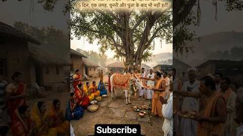 5 दिन, एक जगह, चुनरी और पूजा… फिर भी नहीं हटीं गौ माता! संकेत या चमत्कार #miracle #cow #shorts #yt
