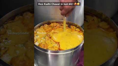 Desi Kadhi Chawal in Just 60/-🥵😋 #foodblogger #foodforfoodies #foodie #foddielover #foodshorts