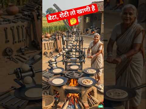 Automatic Roti Making Machine ЁЯШ▒ЁЯНк | Grandma’s Amazing Desi Jugaad Innovation #desijugaad