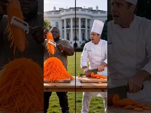 America Chef ఏడ్చాడు 😭 Indian Knife Power ! చూసిKnifeFight#Comedy#KitchenHack#CarrotChallenge#Shorts