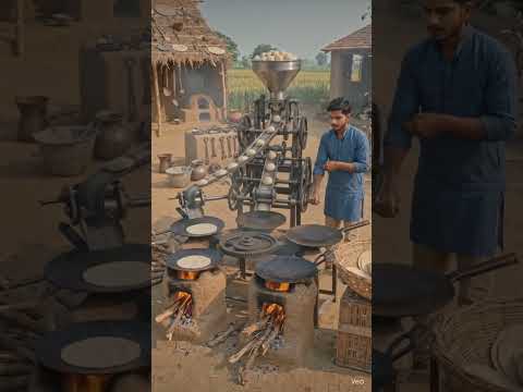 মাটির চুলা আর দেশি বুদ্ধি দিয়ে বানিয়েছি স্বয়ংক্রিয় রুটি বানানোর মেশিন।#desi #shortvideo #ruti