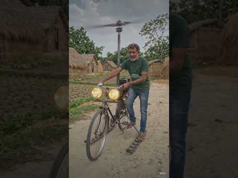 পুরোনো সাইকেল আর দেশি জুগাড় দিয়ে বানিয়েছি উড়ন্ত বাইক#desi #shortvideo #helicopter