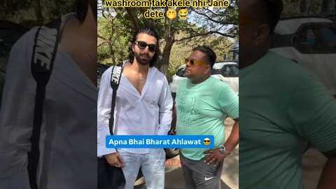 bharat be like ye reporter kahi bhi pakad Lete h washroom tak akele nhi chodte 😂😅 #jahm #viralvideo