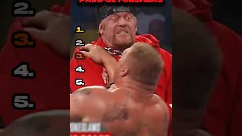 Ranking wwe wrestlers painful finishers #wwe #usa #shorts