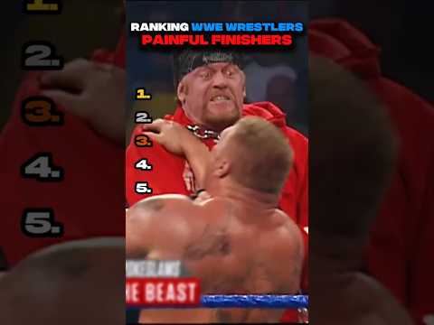 Ranking wwe wrestlers painful finishers #wwe #usa #shorts
