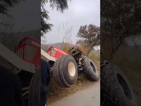 अंत देखकर यकीन नहीं होगा 😱#shorts #tractor #stunt #village #desi #trending #viralshorts