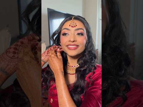 getting ready for our roce ceremony 🪷✨#desi #weddingmakeupartist #bridalmakeup #indianbridalmakeup
