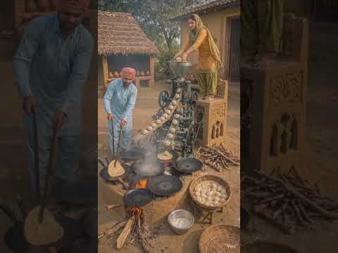ruti bananor machine #desi #shortvideo #villagerlifestyle #ruti