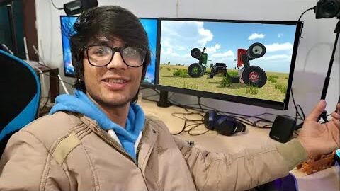 Saurabh Joshi First Time 🤣 Play Indian Desi Simulator 3D Tractor Gamel#tractor