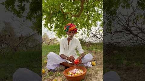 खेतों में दोपहर का नाश्ता 😍 #villagelife #desi #rajasthani #culture #viralvideo #subscribe
