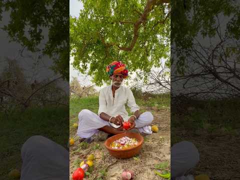 खेतों में दोपहर का नाश्ता 😍 #villagelife #desi #rajasthani #culture #viralvideo #subscribe