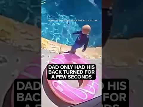 First responder dad jumps into action in the nick of time to save 1-year-old son from drowning