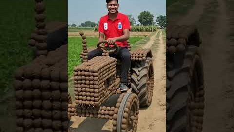 gobar se manaya desi tractor 🚜 #desijugaad #treding #desi