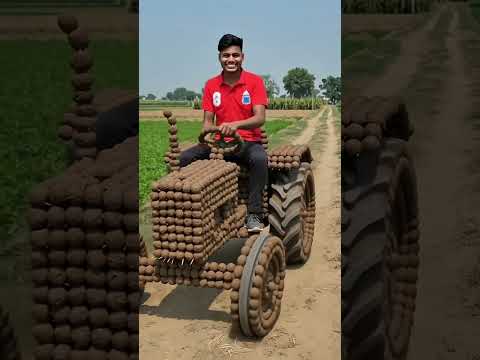 gobar se manaya desi tractor 🚜 #desijugaad #treding #desi