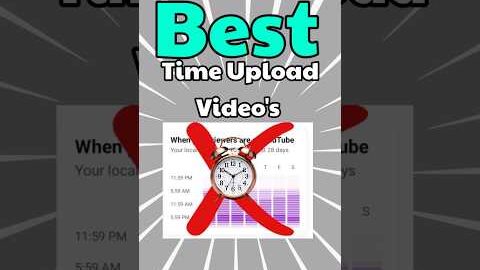 ⌚ Best Time To Upload Youtube Shorts | Video Upload karne ka sahi time | #shorts #ytshorts #viral