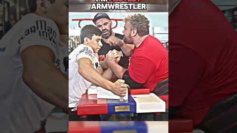 The fastest Armwrestler in the world 🥶 #armwrestling #akimbo #viral #shorts