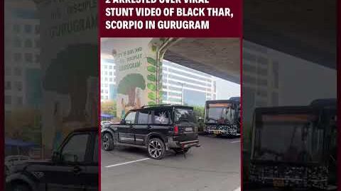 Gurugram News | 2 Arrested Over Viral Stunt Video Of Black Thar, Scorpio In Gurugram