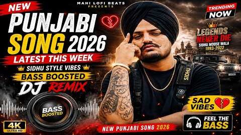 🔥 New Punjabi Song 2026 Latest This Week 💔 Sidhu Style Vibes 🎧 Bass Boosted DJ Remix Songs