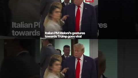 Viral: Italian PM Meloni’s Gestures Towards Trump At G7 Summit Makes Headlines | On Camera