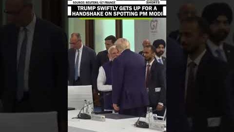 PM Modi, President Donald Trump seen sitting together after handshake at G7 Summit