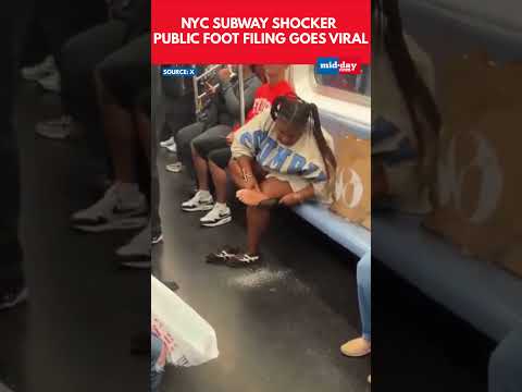 Woman Scrapes Feet on NYC Subway Floor: Viral Video Sparks Outrage Over Hygiene