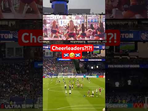 Scotland Fans’ Shocked Response to Cheerleaders Before Haiti Game 🤣🤣