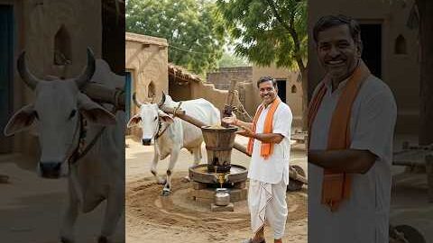 Ghar baithe tel nikalne ka jugad #trending #entertainment #farming #viral #fyp #desi