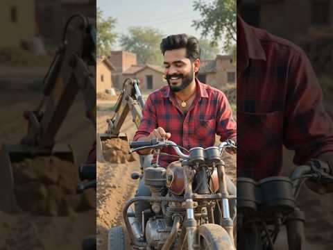 देसी जुगाड़  बाइक से बना दिया JCB 😘 #shorts #ytshorts #trendingshorts #desi #aivideo #entertainment