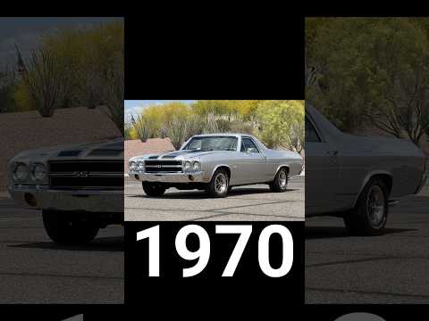 Chevrolet El Camino Evolution(1959-1987) #viral #trending #youtubeshorts #shortsfeed #usa #yt #car