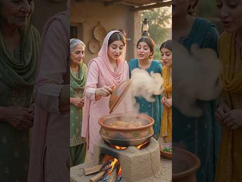 Haniya Ka Khushboodar Desi Qorma | Village Cooking Story #shorts