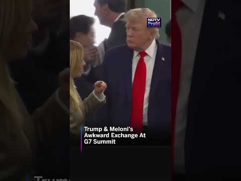 Trump-Meloni G7 Moment Goes Viral As Cameras Catch Awkward Exchange | #shorts