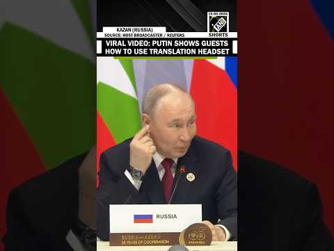 MOMENT: Putin shows guests how to use translation headset at Russia-ASEAN summit, video goes viral