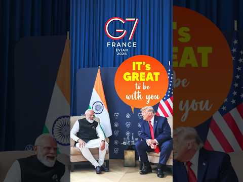 When President Trump met PM Modi | #g7 | #shorts