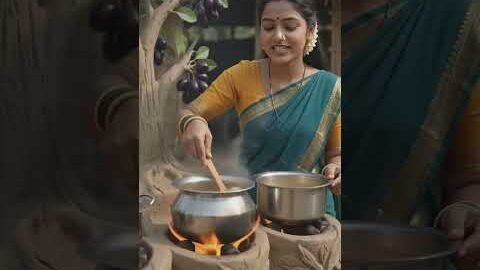 জামুন গাছের আকৃতির মাটির দেশি চুলা বানিয়েছি। 🌳🔥🍲#desi #jamun #chulha #cocking