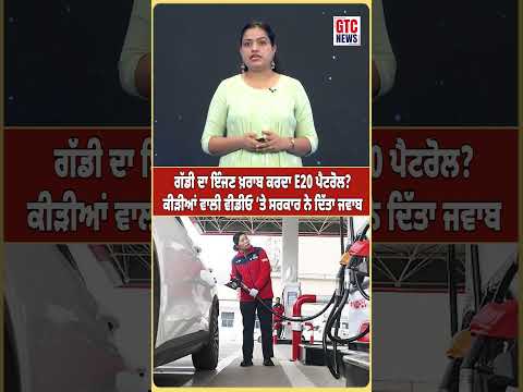 ਗੱਡੀ ਦਾ ਇੰਜਣ ਖ਼ਰਾਬ ਕਰਦਾ E20 ਪੈਟਰੋਲ? ਕੀੜੀਆਂ ਵਾਲੀ ਵੀਡੀਓ ’ਤੇ ਸਰਕਾਰ ਨੇ ਦਿੱਤਾ ਜਵਾਬ GTC NEWS