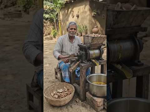 🥥🔧 দেশি পদ্ধতিতে নারিকেল তেল তৈরির মেশিন বানিয়েছি#desi #villagerlifestyle #coconutoil #machine