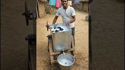 Desi jugad se banaya gya washing machine👏 #ai #shorts