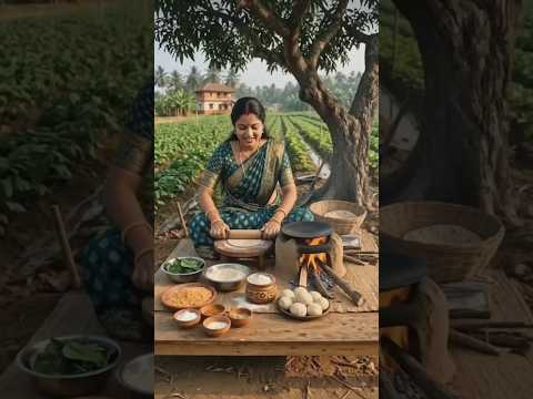 দেশি মাটির চুলায় হাতে বেলা গরম গরম রুটি বানাচ্ছি। 🫓🔥#desi #villagerlifestyle #chulha #ruti