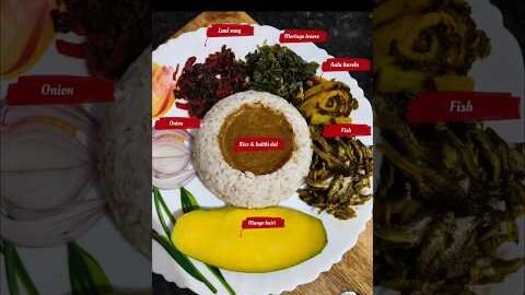 Village Style Lunch Thali 🍱 #desi style khana #food #recipe #shots #ytshorts