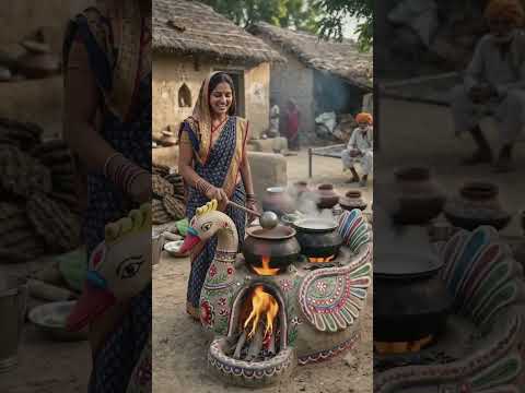 🦆 “হাঁসের আকৃতিতে সুন্দর একটি দেশি মাটির চুলা বানিয়েছি।#desi #shortvideo #villagerlifestyle
