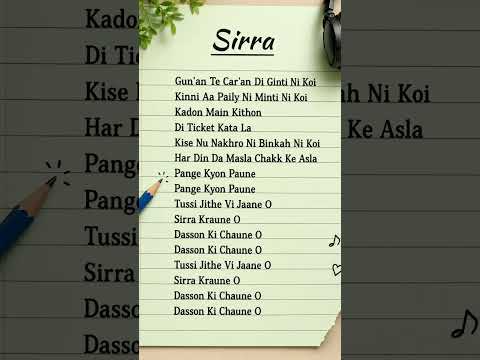 #Sirra #SirraSong #PunjabiSong #PunjabiMusic #NewPunjabiSong #TrendingSong #ViralSong #AttitudeSong