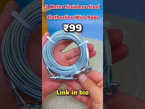 5 Meter Stainless Steel Clothesline Wire Rope #clothesline#stainlesssteel#laundry#homeessentials