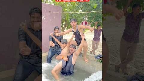 Desi Swimming Pool 🏊‍♀️ #swimming #desi #swimmingpool #villagelife #shortsfeed #viral
