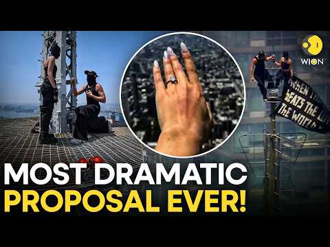 Empire State Building Proposal Ends In Arrest As Couple Scales Iconic Skyscraper | WION Originals