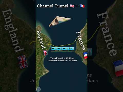 Channel Tunnel | Paris to london | UK | France | Railway tunnel | viral | gk | UPSC | facts #shorts