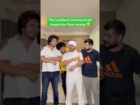 The Landlord Unannounced Inspection Goes wrong 😬 #comedy #desi #funny #viral #shrots